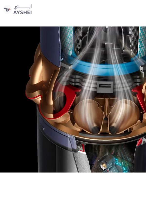 dyson Gen5detect Absolute most advance Cordless Vacuum technology with suction power of 262AW,up to 70 min run time, 4.5 hrs charging time, advance hepa Filtration 0.76 L 1.2 W Gen5detect Absolute prussian blue and copper