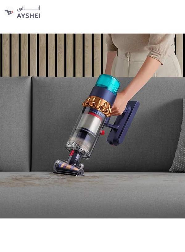 dyson Gen5detect Absolute most advance Cordless Vacuum technology with suction power of 262AW,up to 70 min run time, 4.5 hrs charging time, advance hepa Filtration 0.76 L 1.2 W Gen5detect Absolute prussian blue and copper