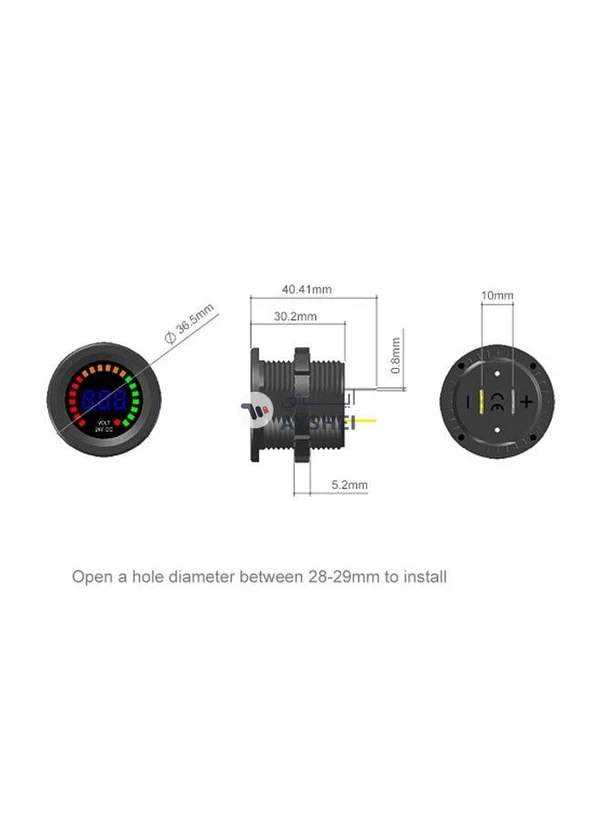 Generic Digital LED Panel Voltmeter
