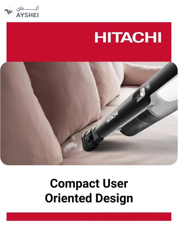 HITACHI Vacuum Cleaner Powerful Household Cordless Vacuum with versatile and low-noise 40Mins Runtime, Handheld Vacuum for Home Carpet, Floor, Stick Vacuum Cleaner,1 Year Warranty 250 W PV-X90NPWH White