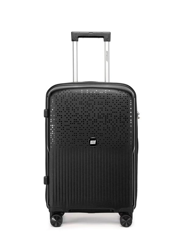 British Tourister 3 Piece Polypropylene Hard Side Spinner Luggage Trolley Set 20/24/28 Inch - Black