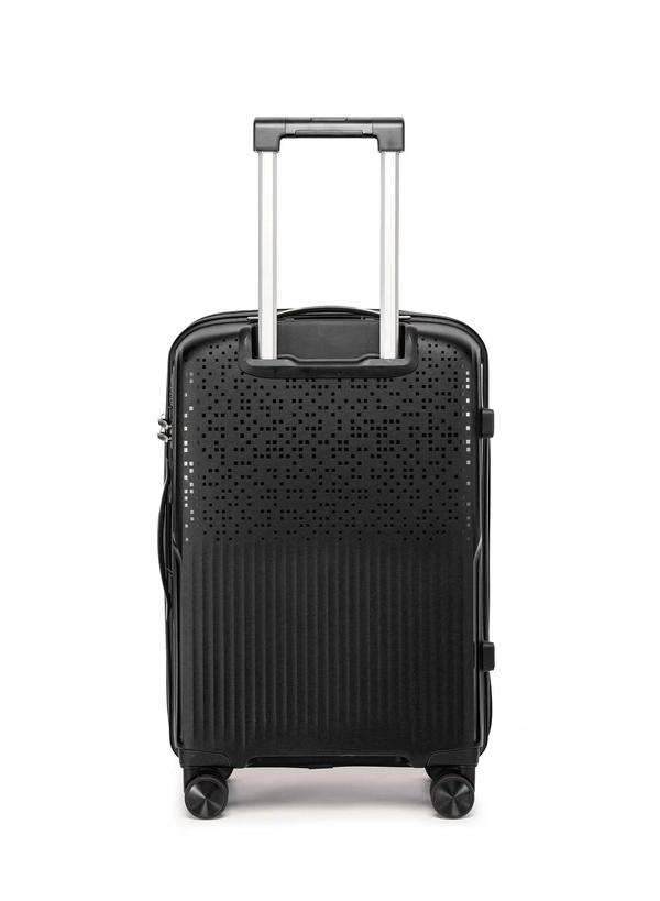 British Tourister 3 Piece Polypropylene Hard Side Spinner Luggage Trolley Set 20/24/28 Inch - Black