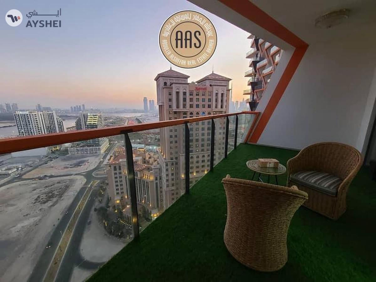 Elegant furnished 1bhk 2bathrooms in 100k balcony wardrobes 1parking-9-9