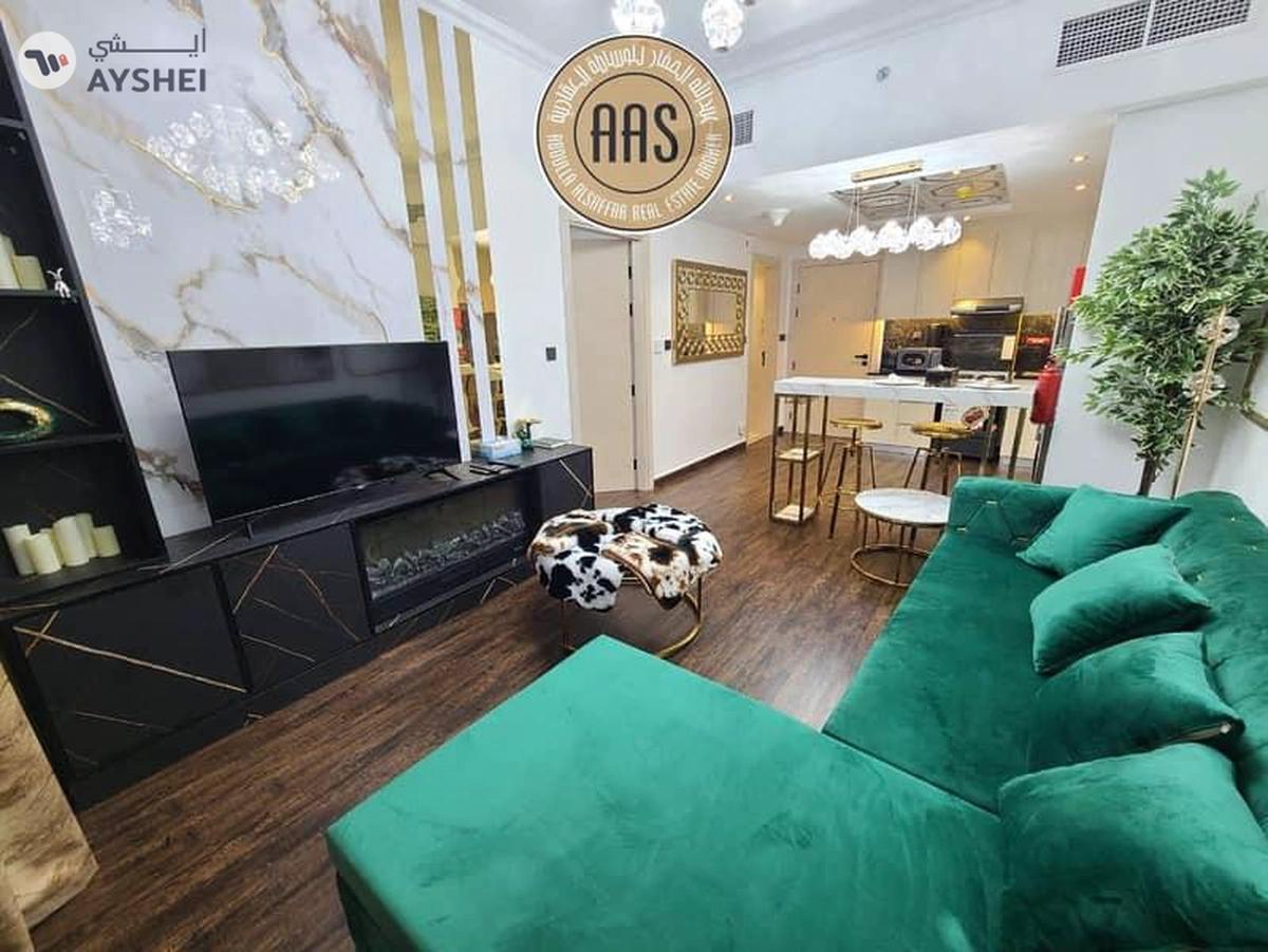 Elegant furnished 1bhk 2bathrooms in 100k balcony wardrobes 1parking-14-14