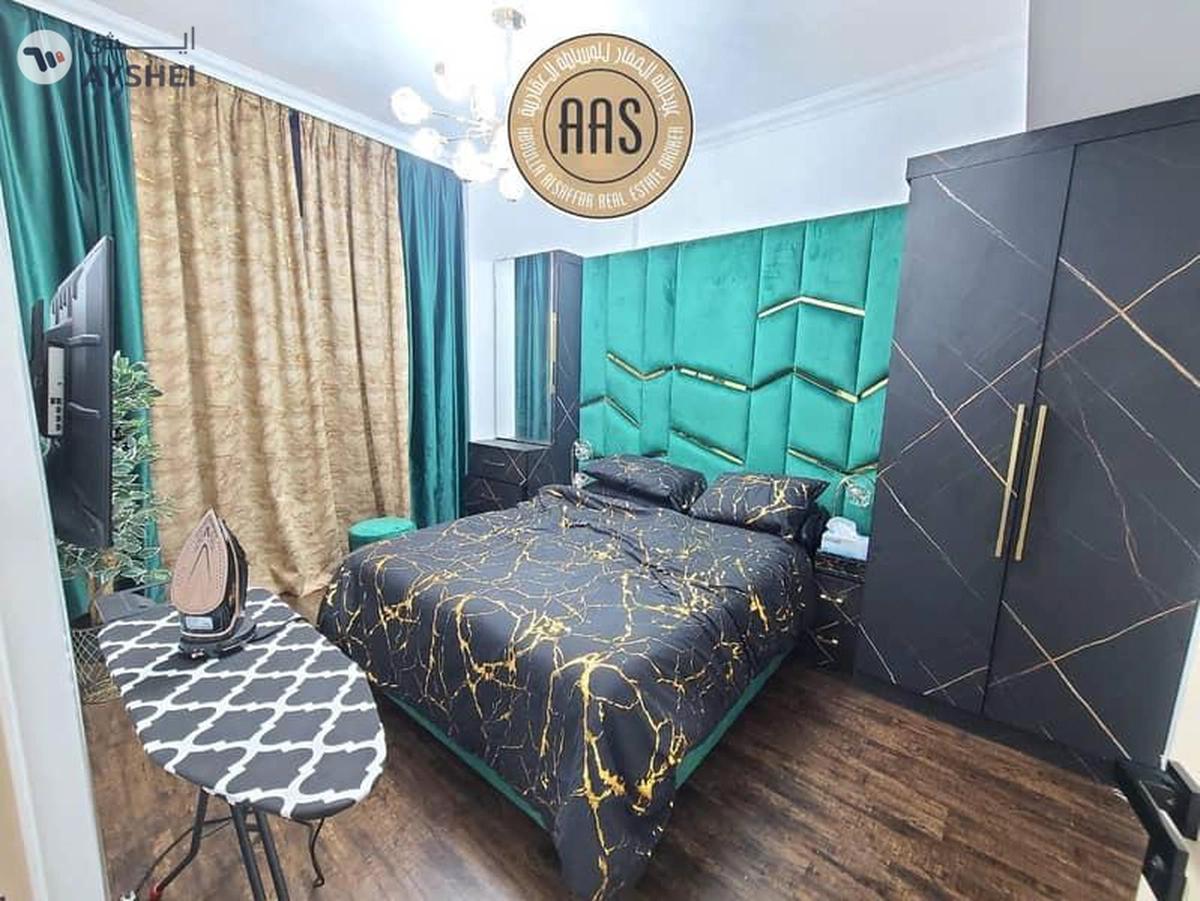 Elegant furnished 1bhk 2bathrooms in 100k balcony wardrobes 1parking-17-17