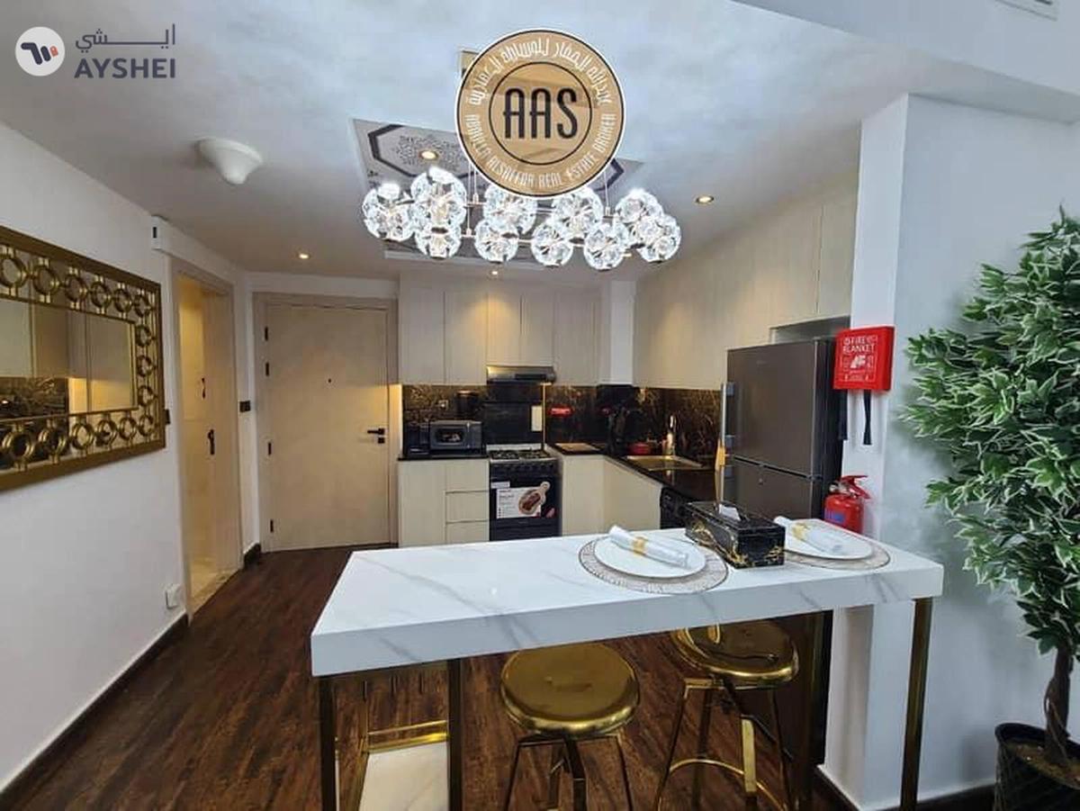 Elegant furnished 1bhk 2bathrooms in 100k balcony wardrobes 1parking-4-4