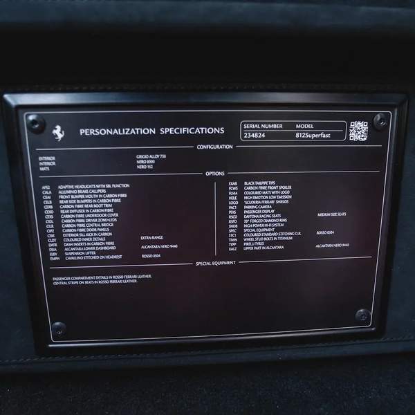 2018 FERRARI 812 SUPERFAST DONE 5000KM