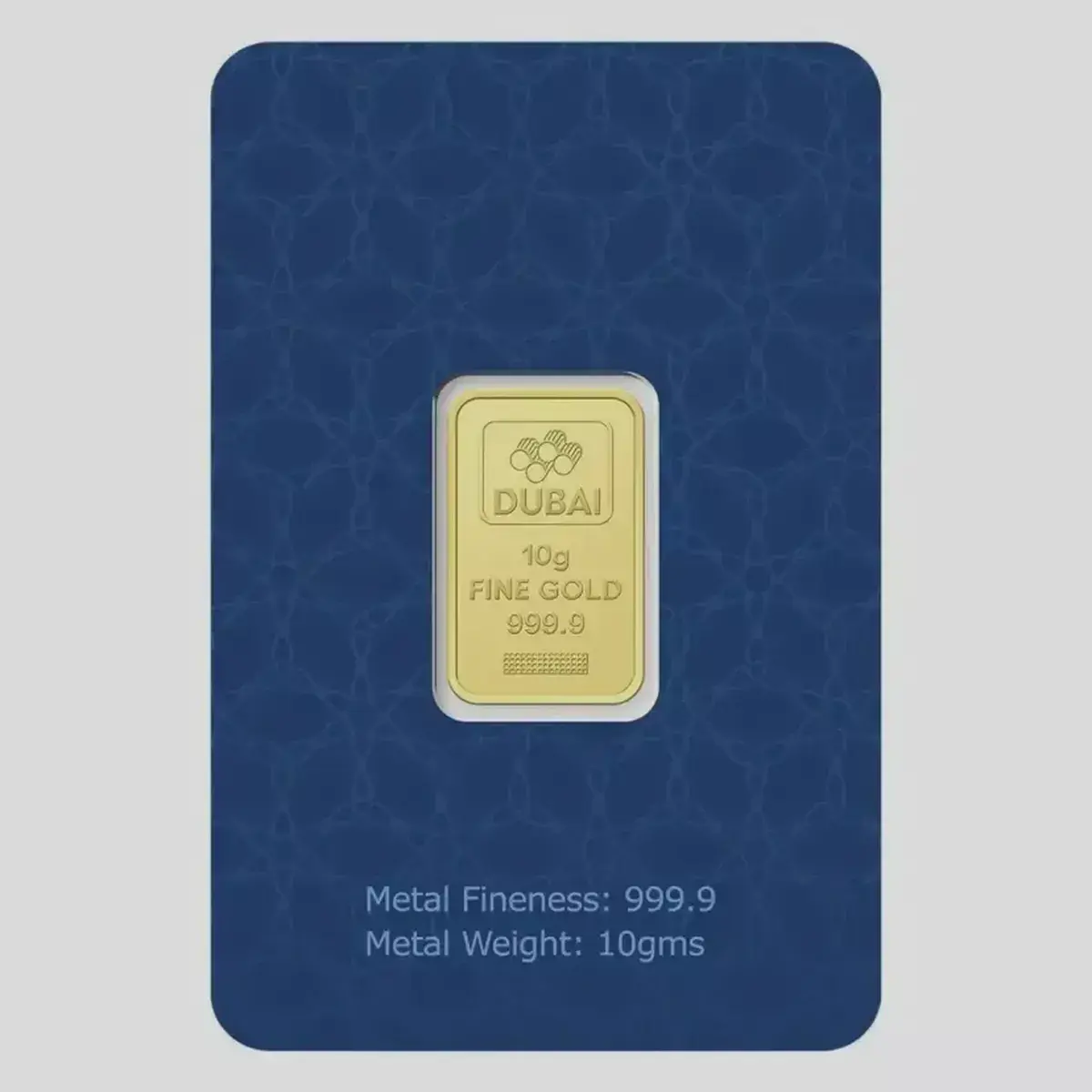 Dubai Gold 10 Grams Pure 999.9 Fine Gold Bar - Variable Design-3-3