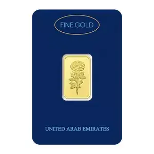 Dubai Gold 10 Grams Pure 999.9 Fine Gold Bar - Variable Design