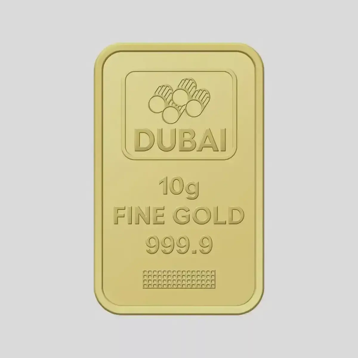 Dubai Gold 10 Grams Pure 999.9 Fine Gold Bar - Variable Design-1-1
