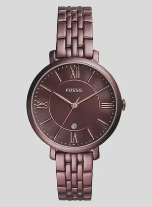 Fossil Women's Stainless Steel Analog Wrist Watch ES4100 - 26 mm - Red