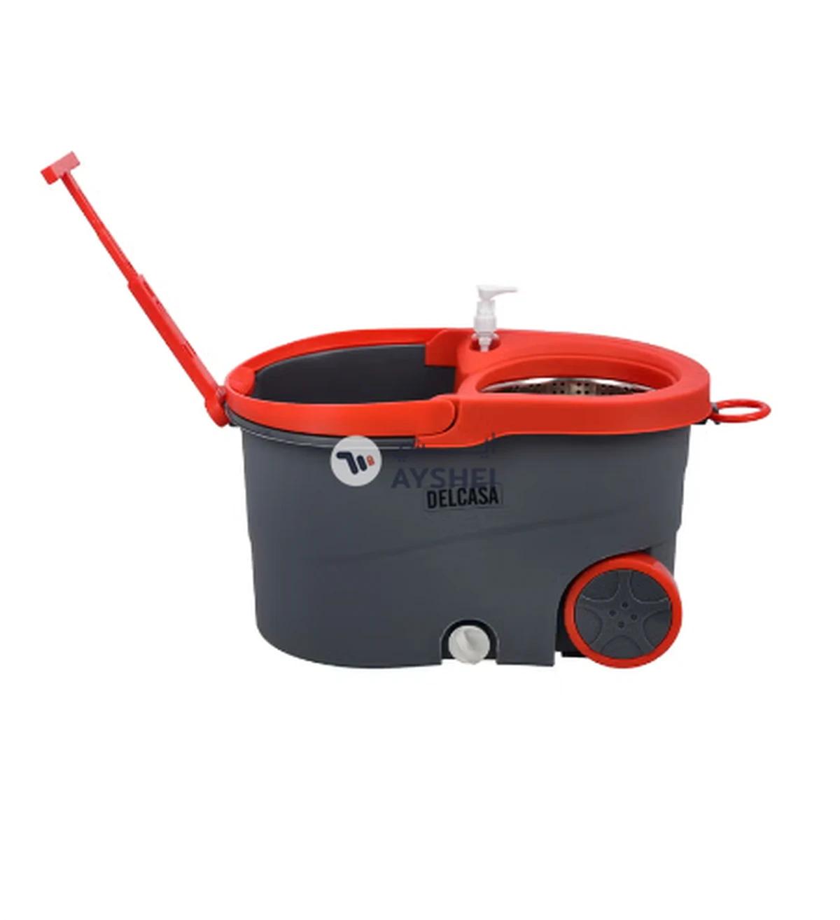 Spin Easy Mop with Steel Drum Microfiber Mop Head DC2358-0-portrait