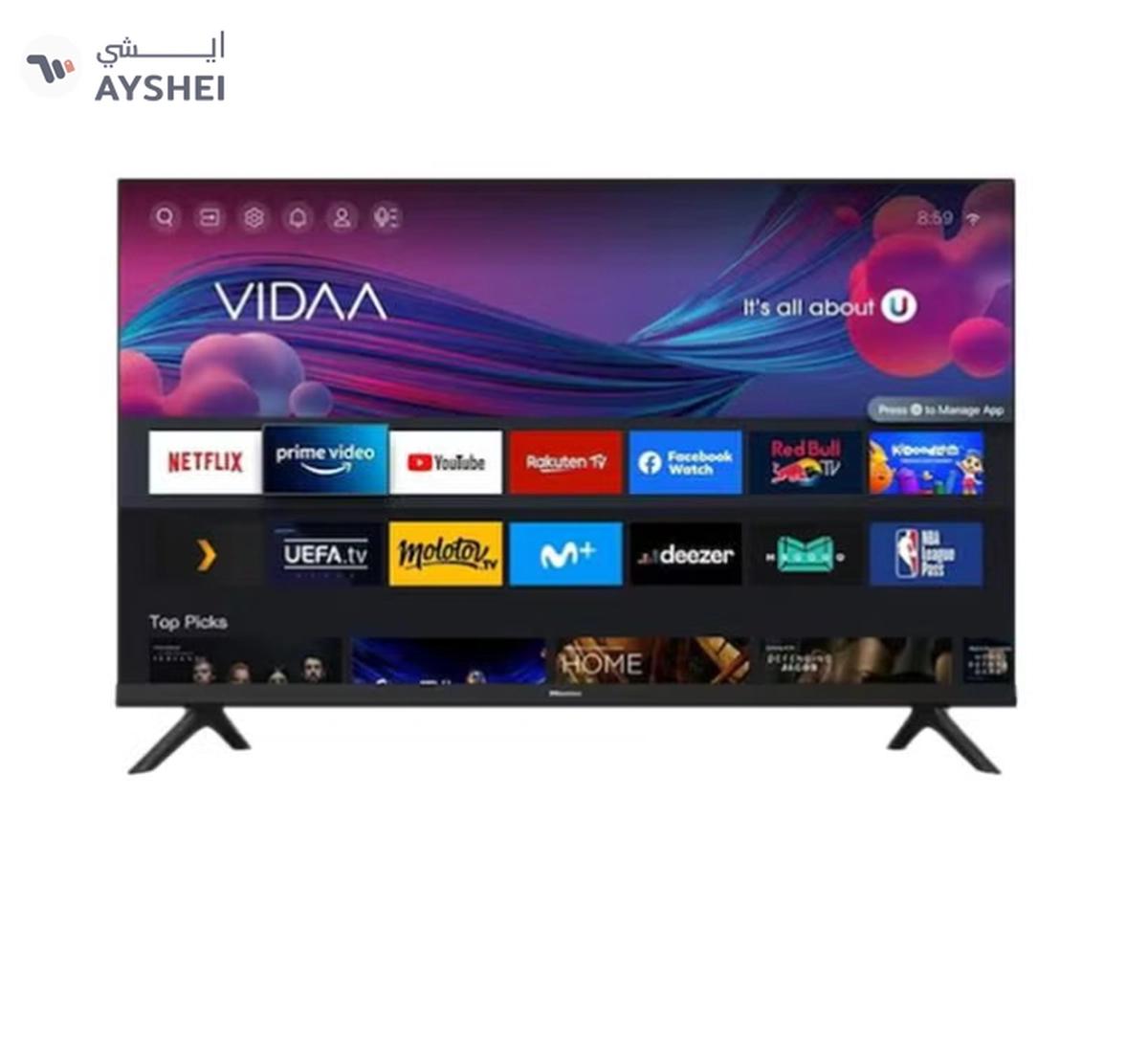 Hisense 32 Inch HD Smart TV, with Natural Colour Enhancer, DTS Virtual X, VIDAA U5 OS, Youtube, Netflix, Freeview Play & WiFi (2021 NEW) 32A4G Black-0-landscape