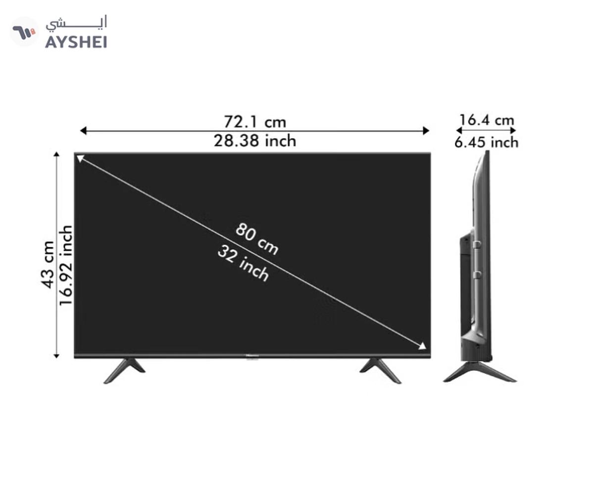 Hisense 32 Inch HD Smart TV, with Natural Colour Enhancer, DTS Virtual X, VIDAA U5 OS, Youtube, Netflix, Freeview Play & WiFi (2021 NEW) 32A4G Black-1-landscape