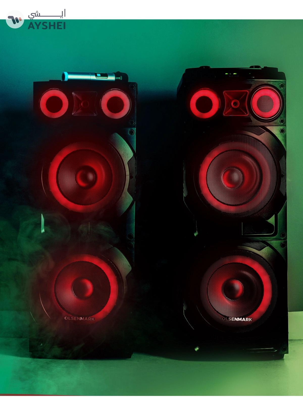 Olsenmark 2.0 Hi-Fi Stereo Speaker System | 10" Woofer | 90000W PMPO | OMMS1290 |-0-portrait
