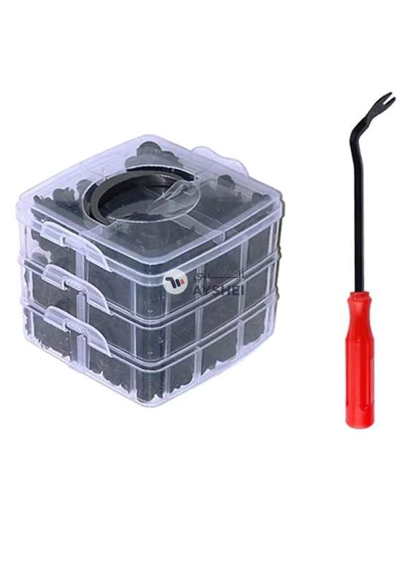 Generic 630-Piece Car Body Push Pin Rivet Set With Tool And Box