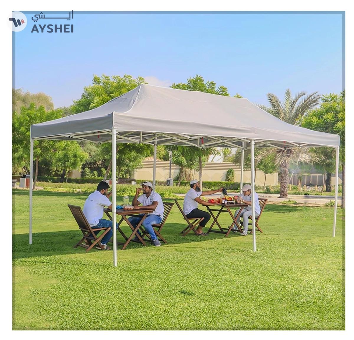 YATAI Pop Up Gazebo Rectangular Portable Canopy Tent 6x3 Meters With 6 Legs Outdoor Garden-2-2