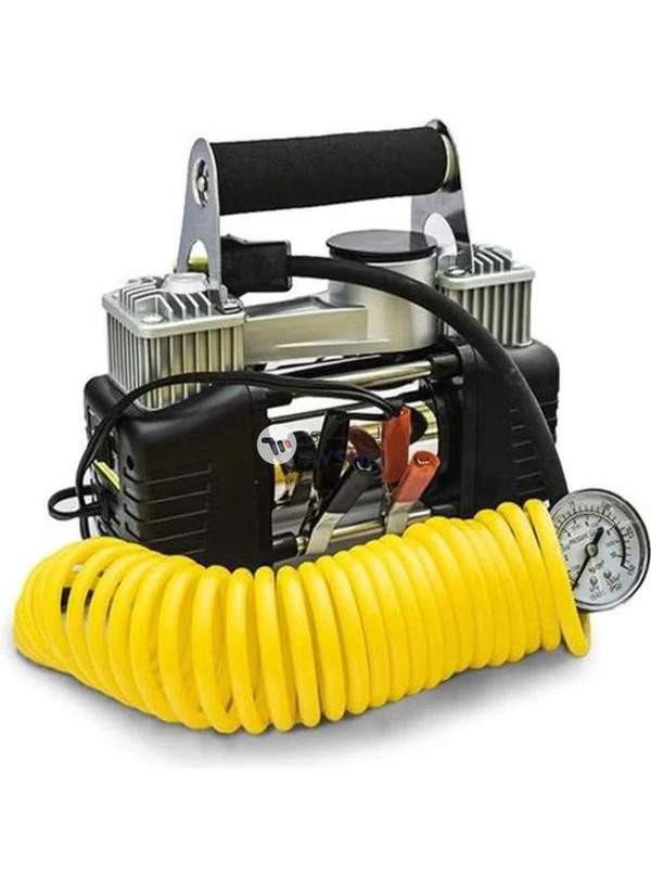 Generic DC 12V Heavy Duty Double Cylinder Air Compressor Kit Set