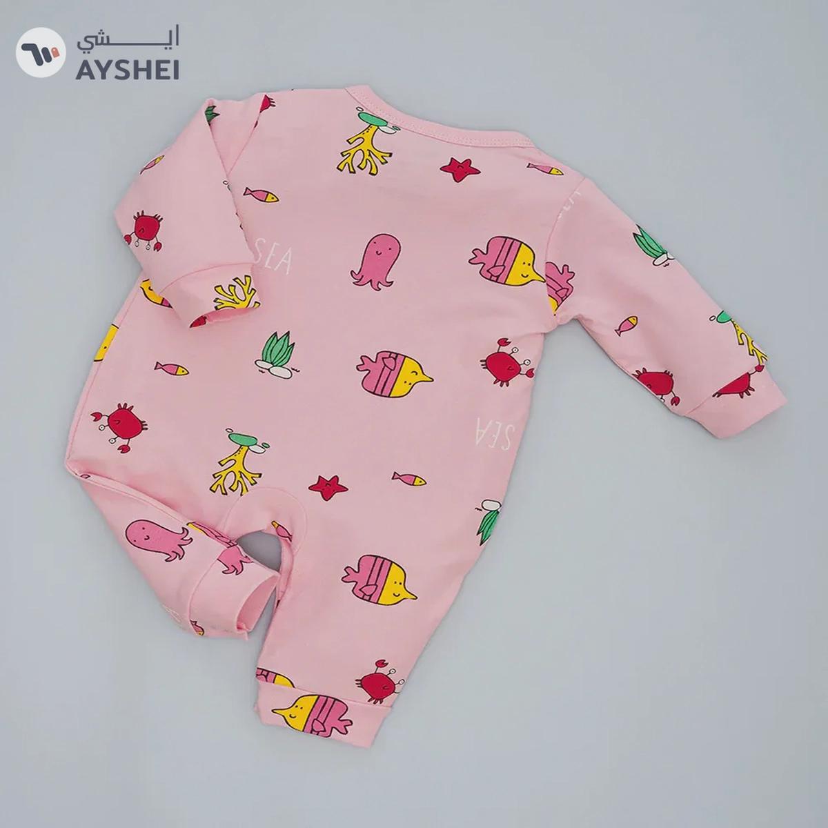 Babyqlo Pink Pairs: Set of Two Printed Pure Cotton Rompers for Infants-4-4