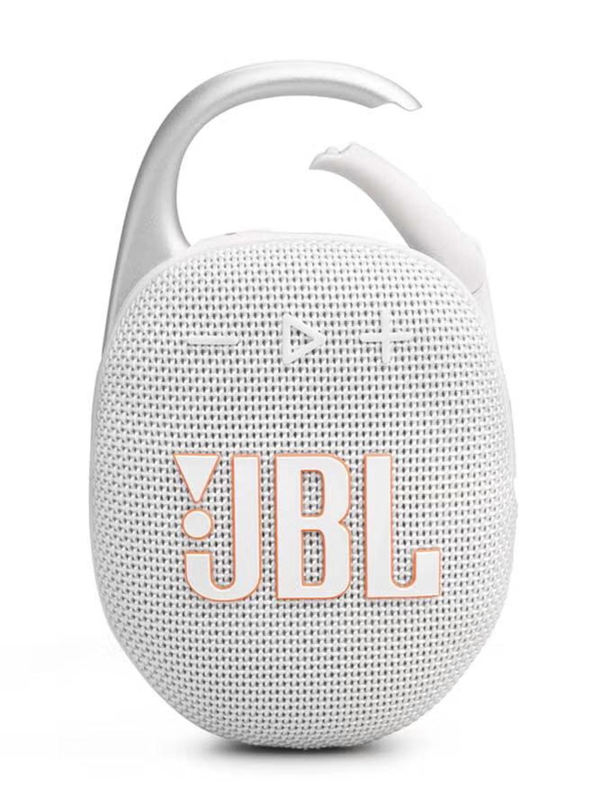 JBL Clip 5-Portable Waterproof Speaker White-1-portrait