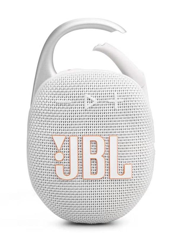 JBL Clip 5-Portable Waterproof Speaker White
