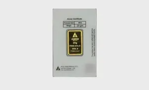 Auriz Minting 20gm 24K Gold Bar - Variable Design