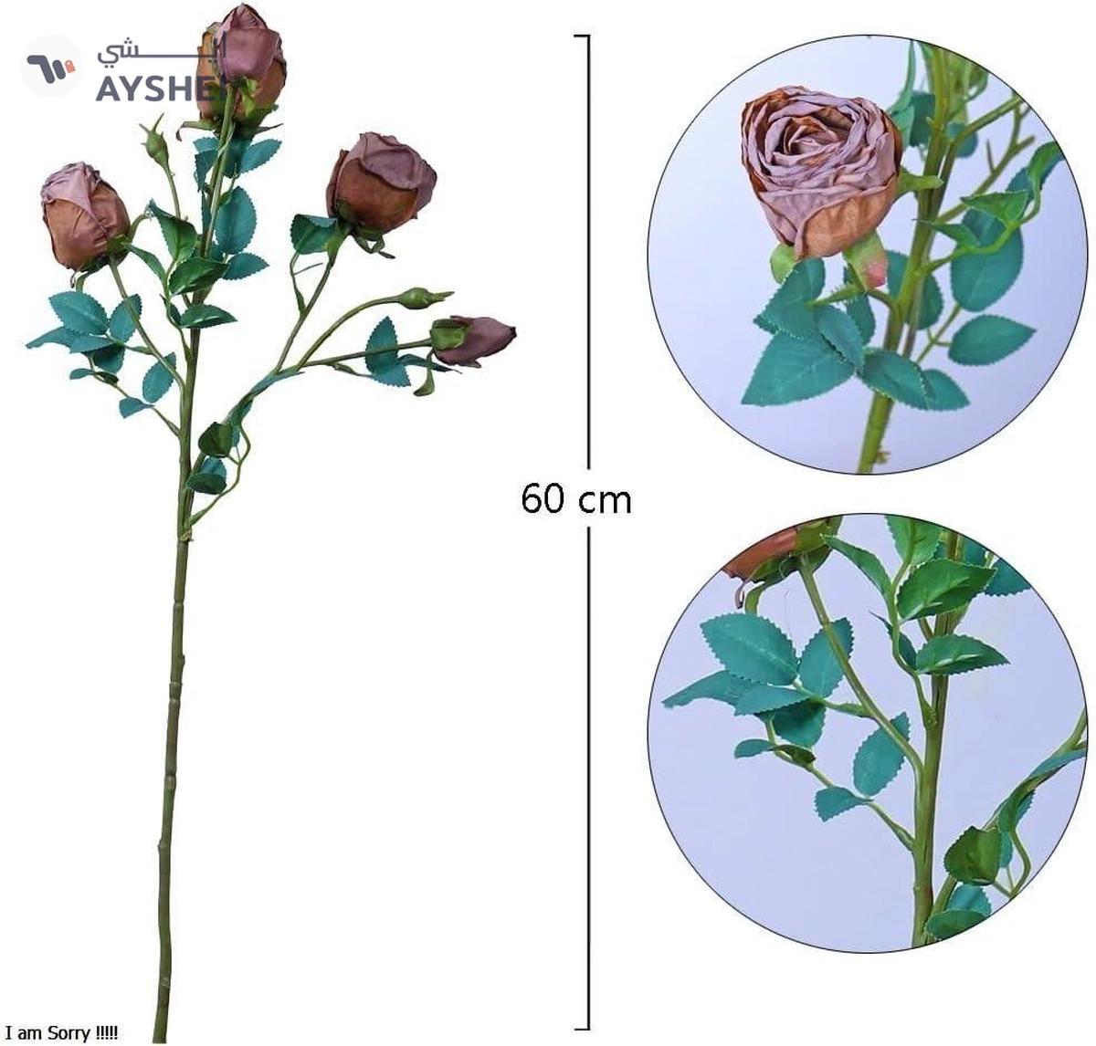 YATAI Pack of 2pcs Artificial Rose Flowers Real Touch Fake Roses with Stem-1-landscape