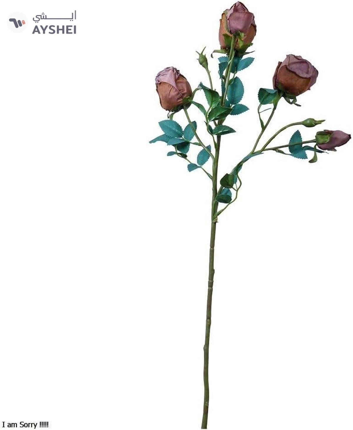 YATAI Pack of 2pcs Artificial Rose Flowers Real Touch Fake Roses with Stem-3-3