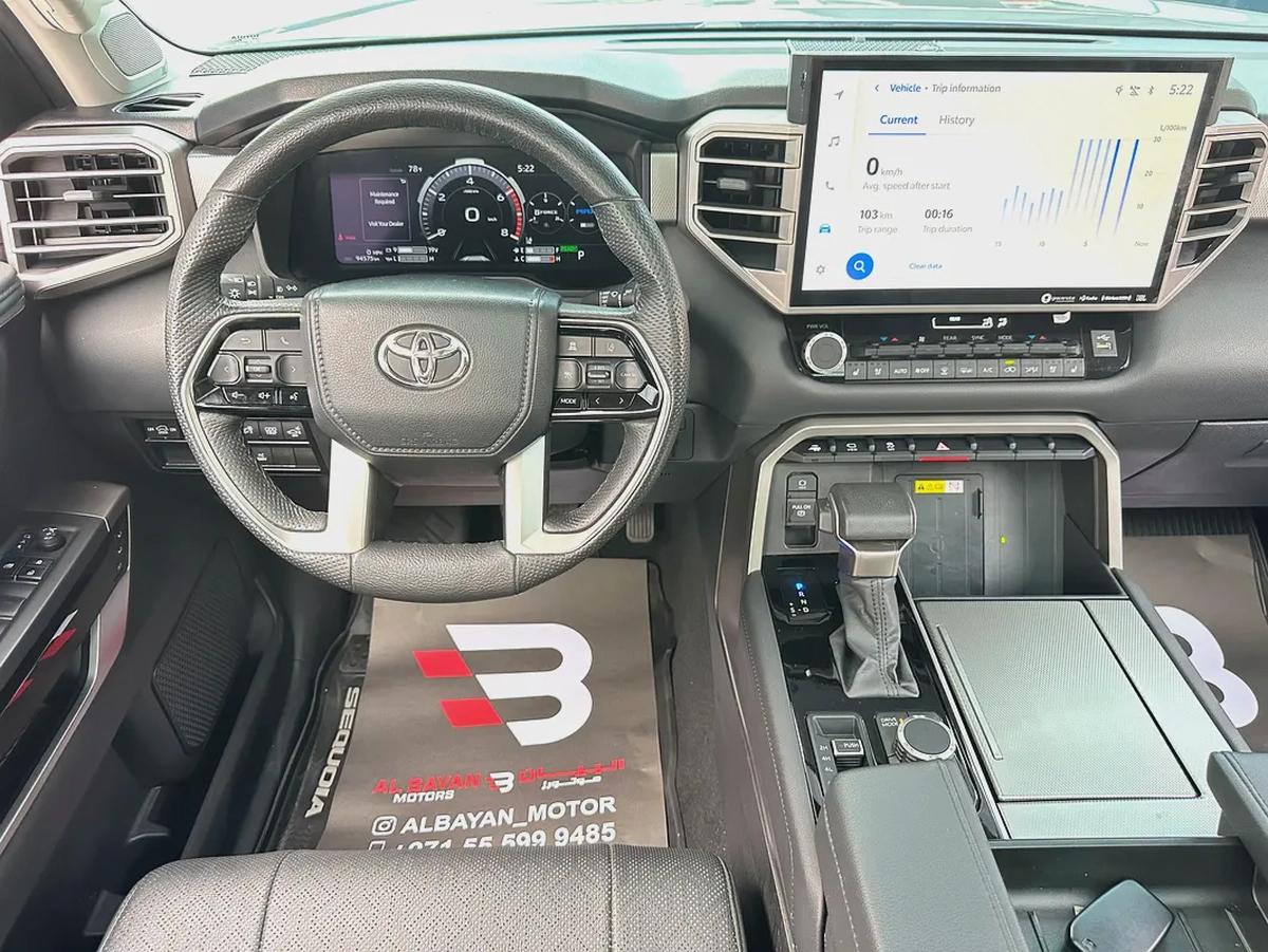 تويوتا سيكويا LIMITED HYBRID IFORCE MAX رمادي / اسود 2023-9-9