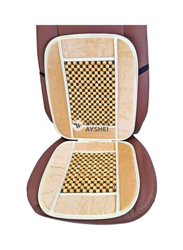 Generic Wooden Bead Detail Car Seat Cushion