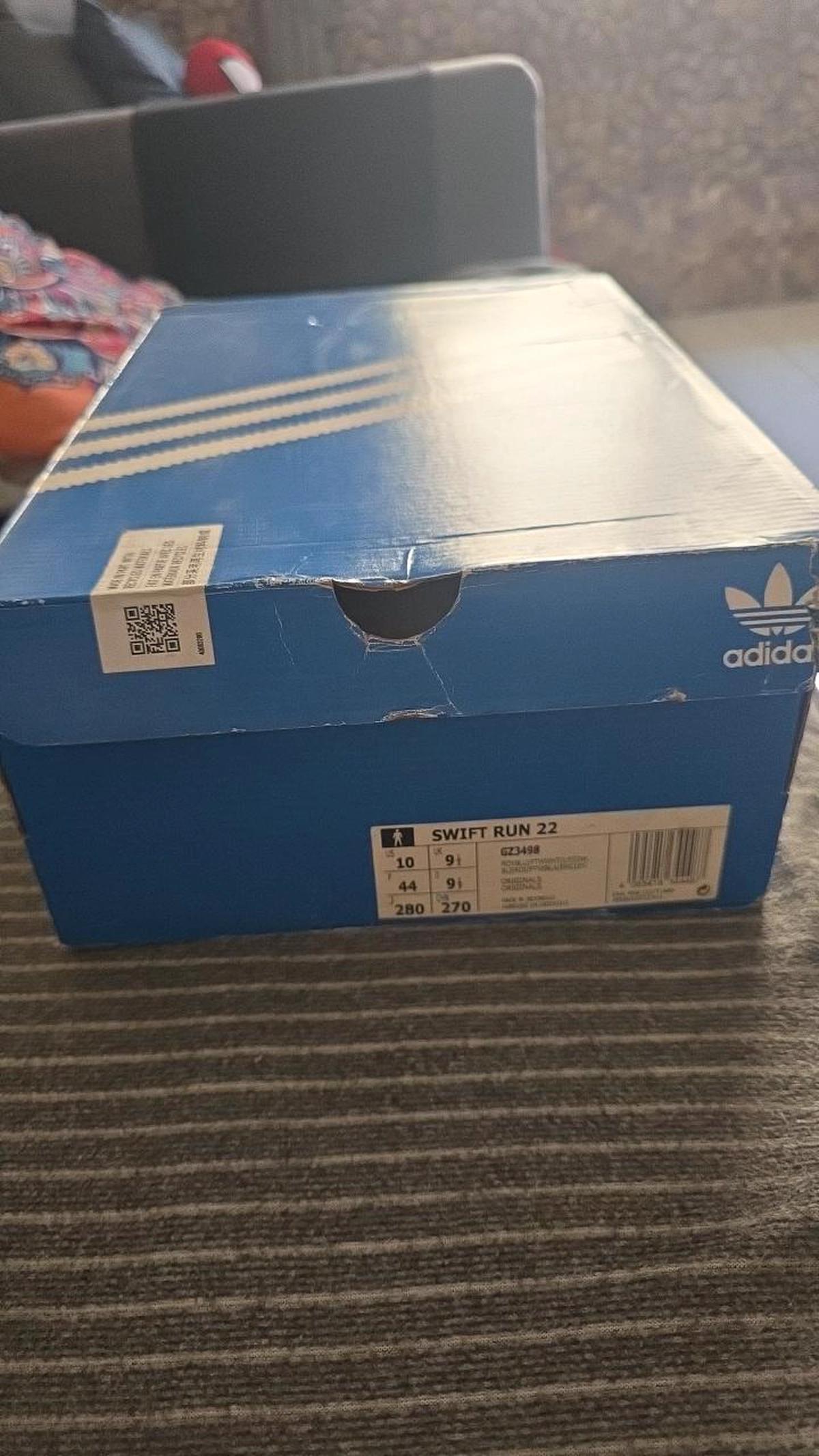 Adidas Originals Men Swift Run 22 Royal Blue White Size 44/ 9.5 /10-6-6