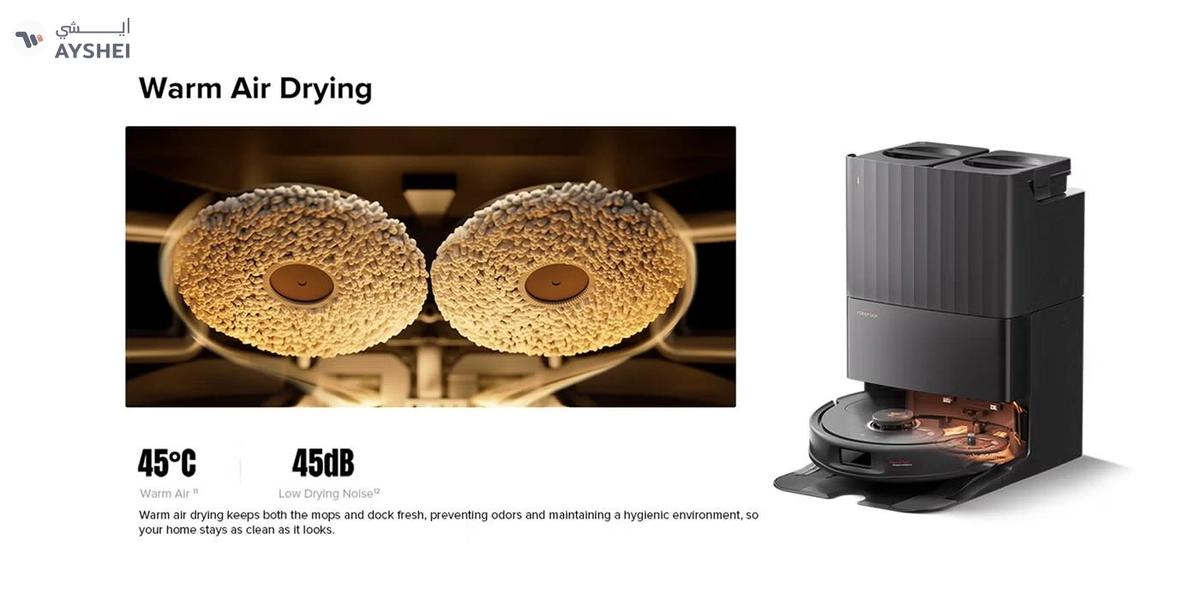 Roborock Qrevo C Pro Robot Vacuum and Mop, 18,500Pa Suction, Dual Zero-Tangling, FlexiArm Side Brush, Hot Water Mop Washing & Warm Air Drying, Self-Emptying&Refilling, Smart Obstacle Avoidance Black-4-4