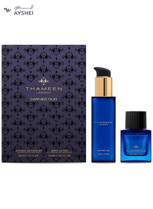 Thameen Treasure Collection Carved Oud Unisex Set Extrait De Parfum 50ml + Bl 100ml