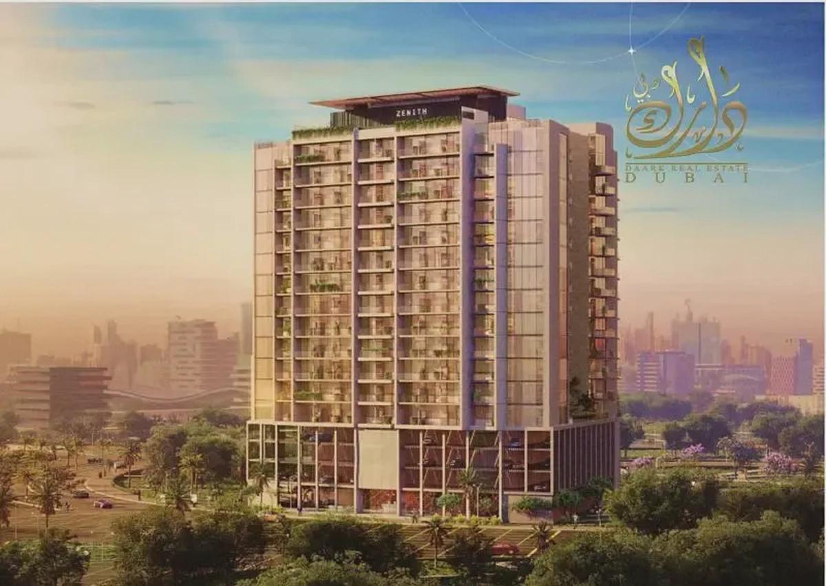 Furnished 1 Bedroom | Zenith Residences | Balcony & Skyline View-0-0