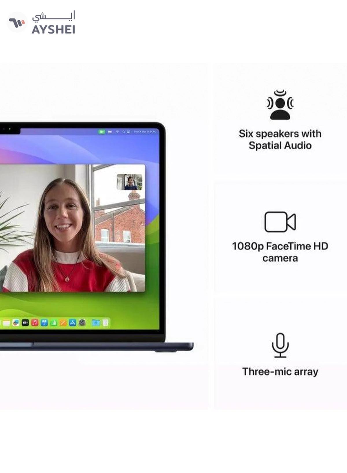 Apple New 2024 MacBook Air MRYV3 15-inch Display (International version) English Midnight-1-portrait