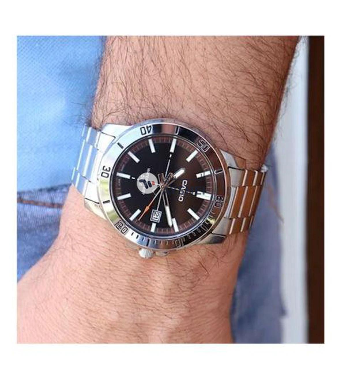 CASIO Men's Stainless Steel Analog Watch MTP-VD01D-1EVUDF-1-1