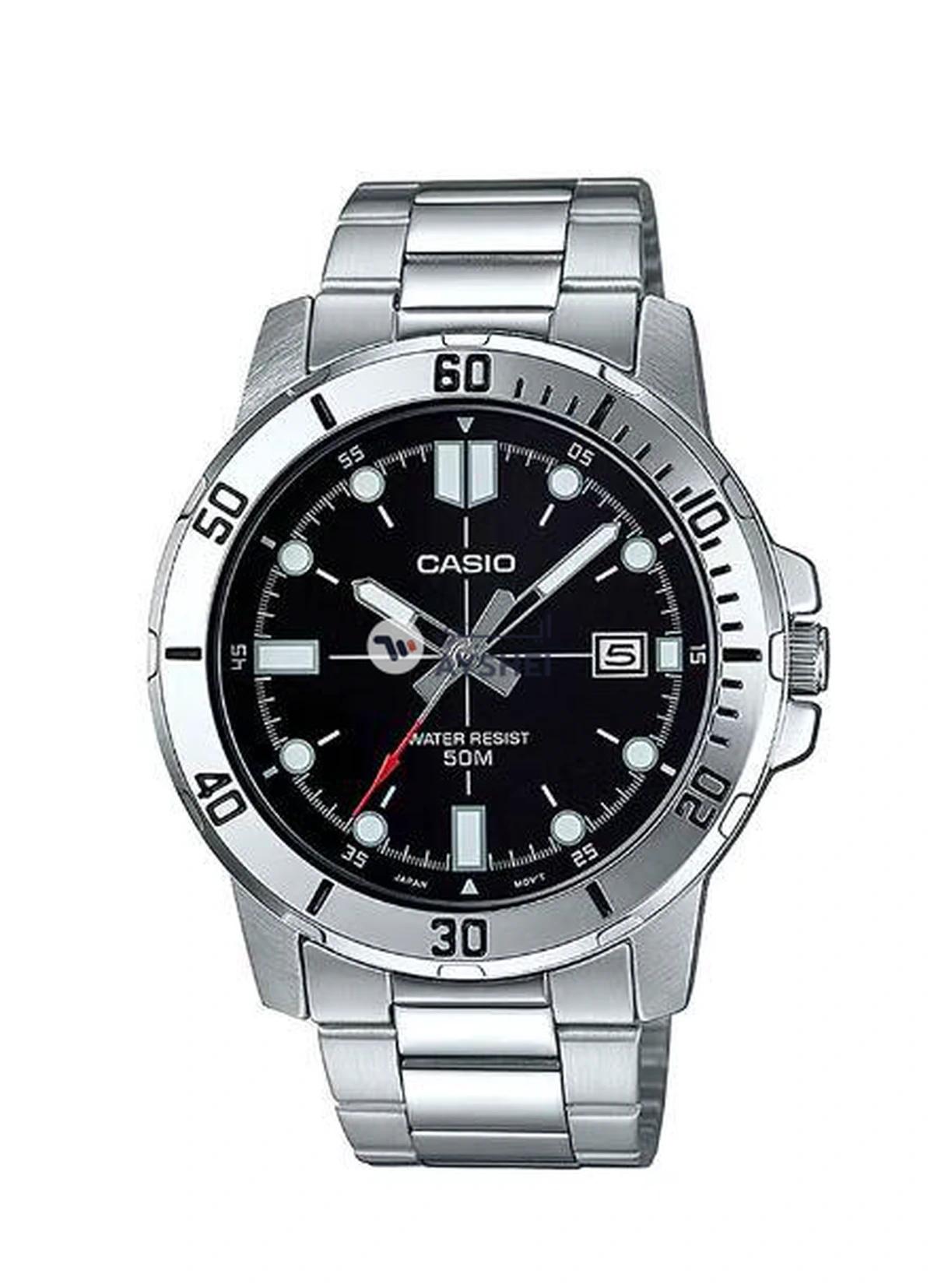 CASIO Men's Stainless Steel Analog Watch MTP-VD01D-1EVUDF-0-0