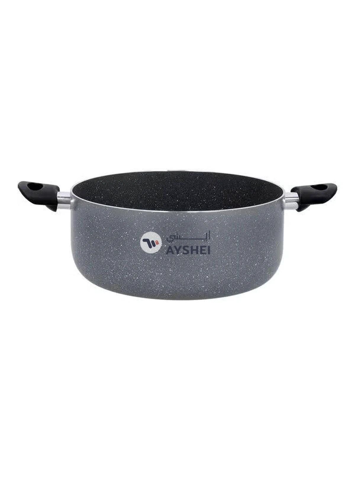 DELCASA Granite Coated Casserole With Glass Lid Multicolour 28x2.5x12cm-1-1