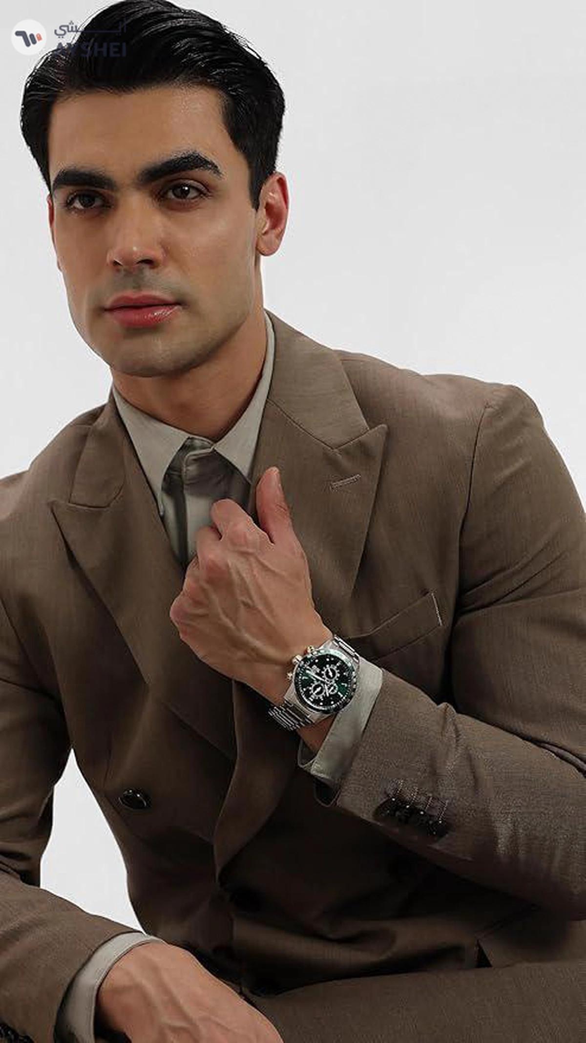 Citizen Chronograph Quartz Green Dial Stainless Steel Men's Watch AN3689-55X-1-portrait