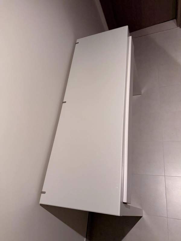 White Console / Vanity with one drawer