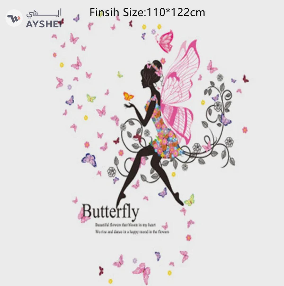 Butterfly Fairy Wall Sticker For Girls Room-2-2