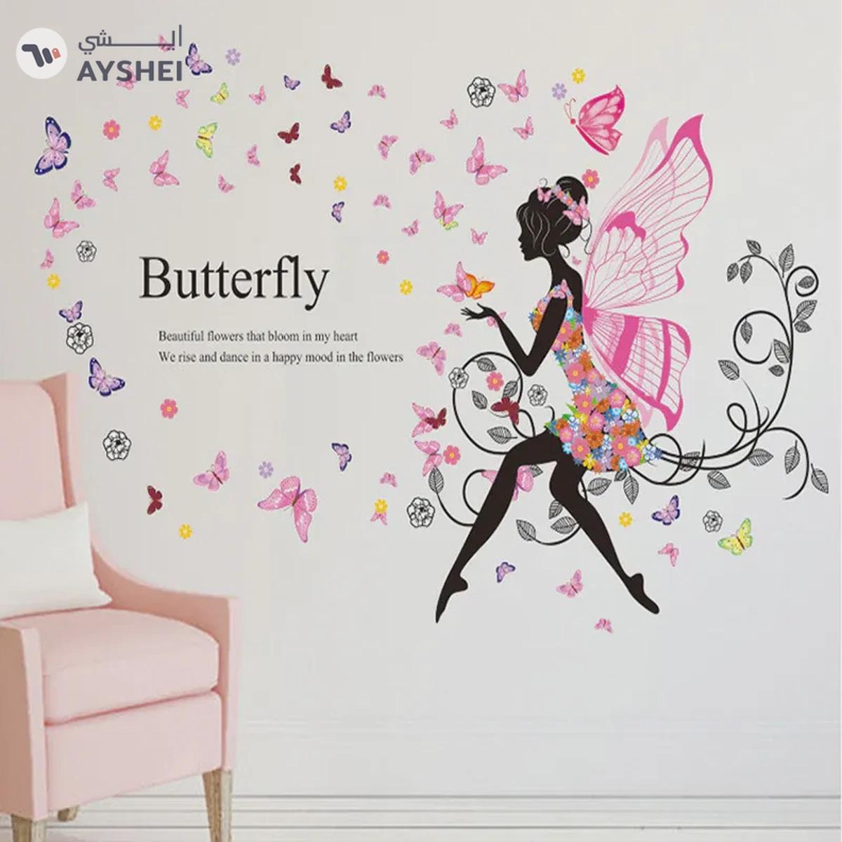 Butterfly Fairy Wall Sticker For Girls Room-4-4