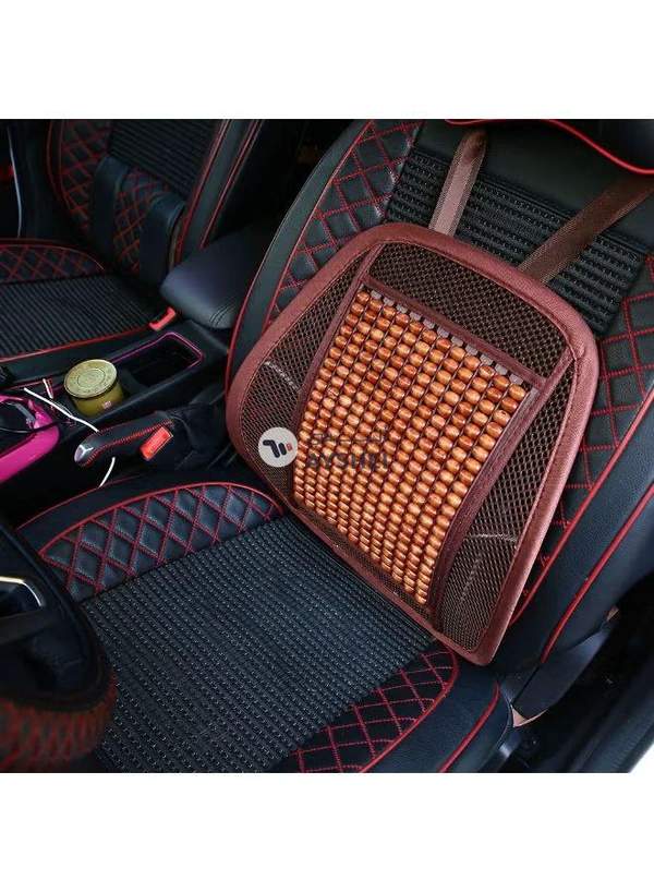 Generic Wooden Back Massage Car Cushion Pad