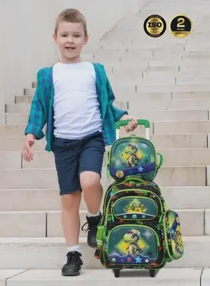 PARAJOHN KiddoKit Character School bag -Green