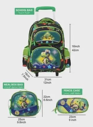 PARAJOHN KiddoKit Character School bag -Green