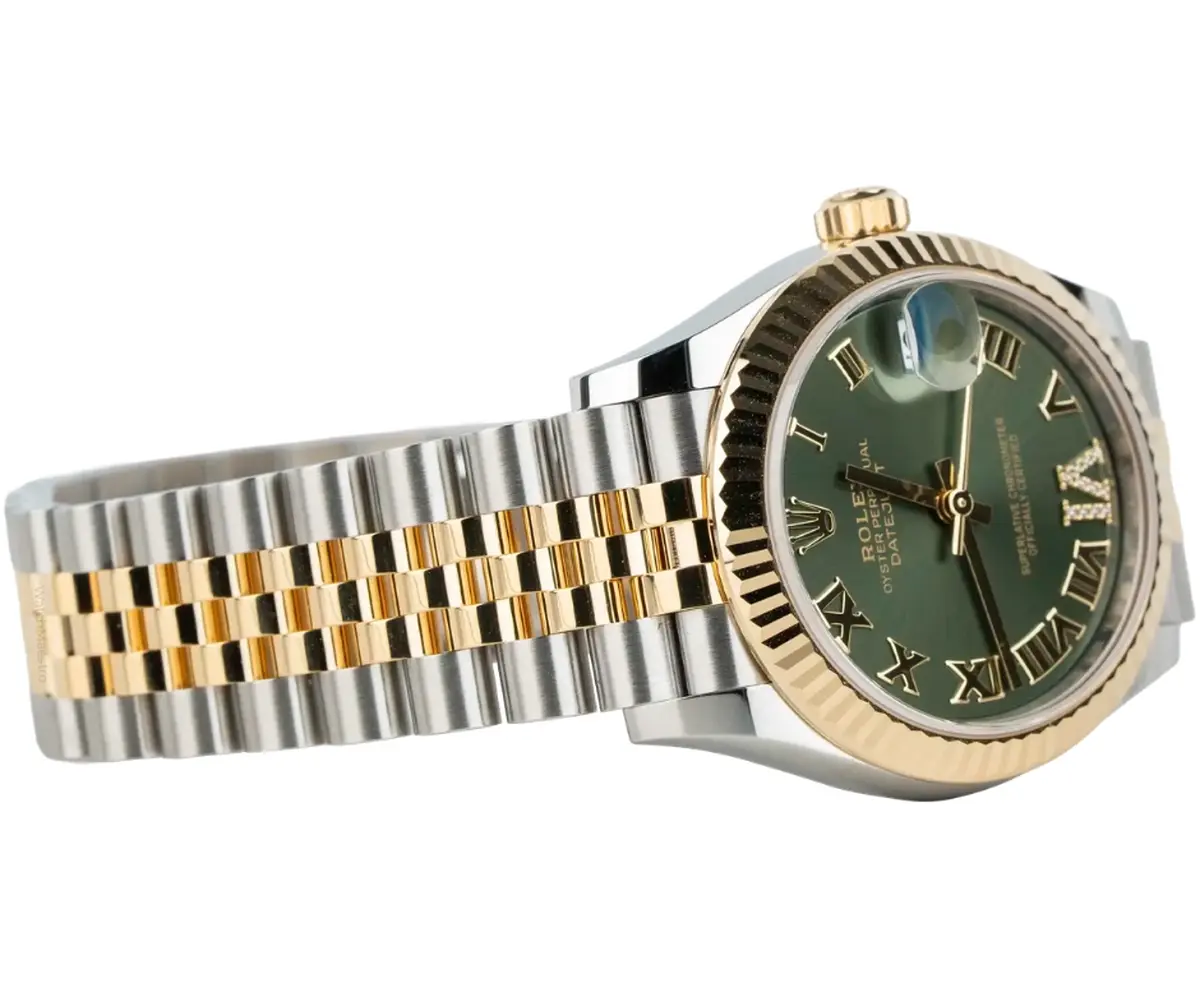 Rolex Datejust 31 | Green Roman VI Diamond Dial 31mm | Condition: New | Year of production 2025 | Original box | Original papers-6-6