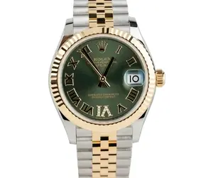 Rolex Datejust 31 | Green Roman VI Diamond Dial 31mm | Condition: New | Year of production 2025 | Original box | Original papers