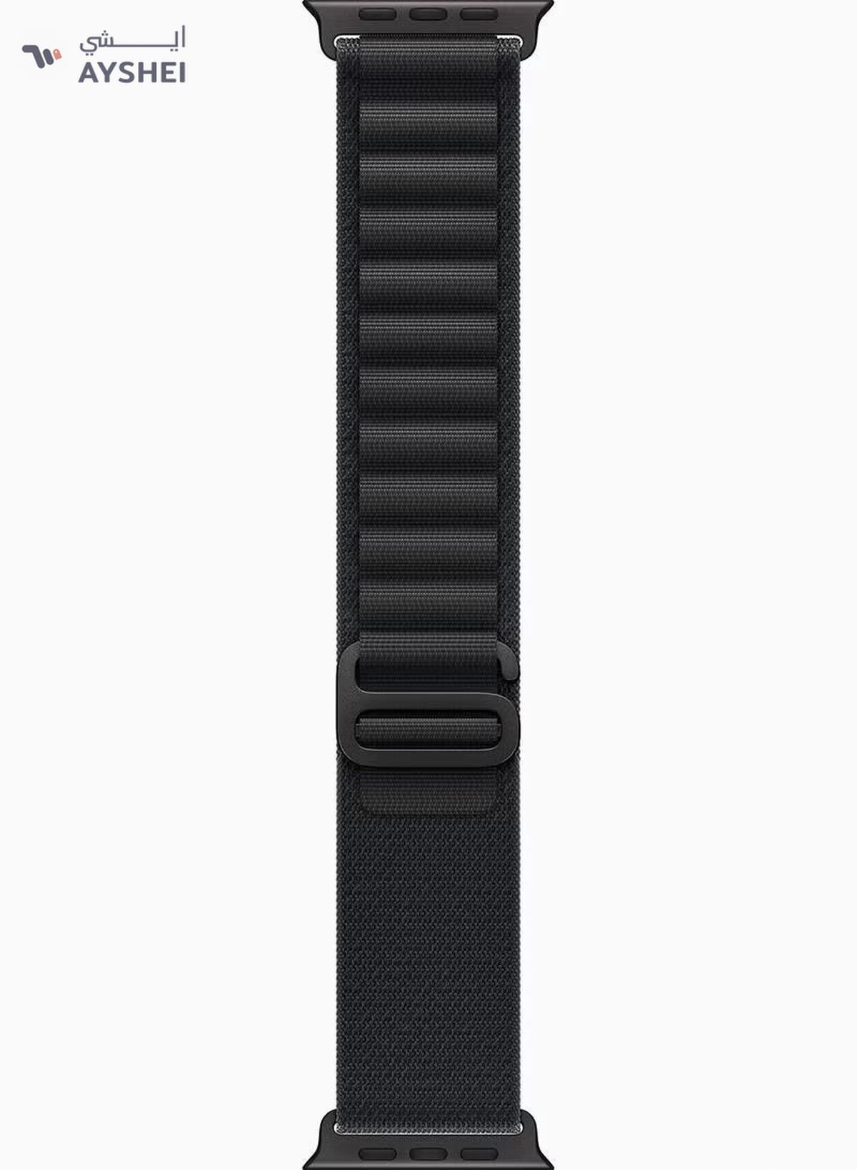 Apple Watch Ultra 3 GPS + Cellular 49mm (TDRA Version) Black Titanium Case With Black Alpine Loop - Large-1-portrait
