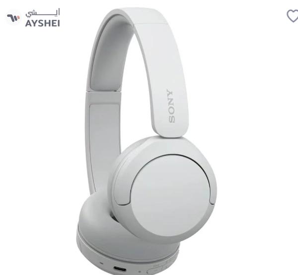 Sony WH-CH520 Wireless Bluetooth On Ear With Mic For Phone Call White