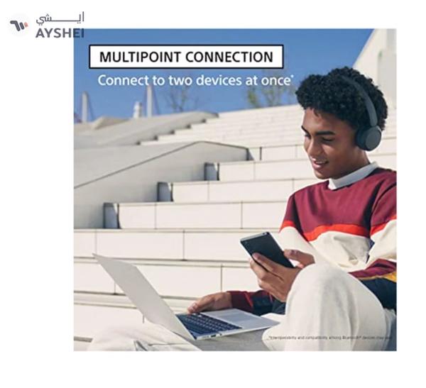 Sony WH-CH520 Wireless Bluetooth On Ear With Mic For Phone Call White